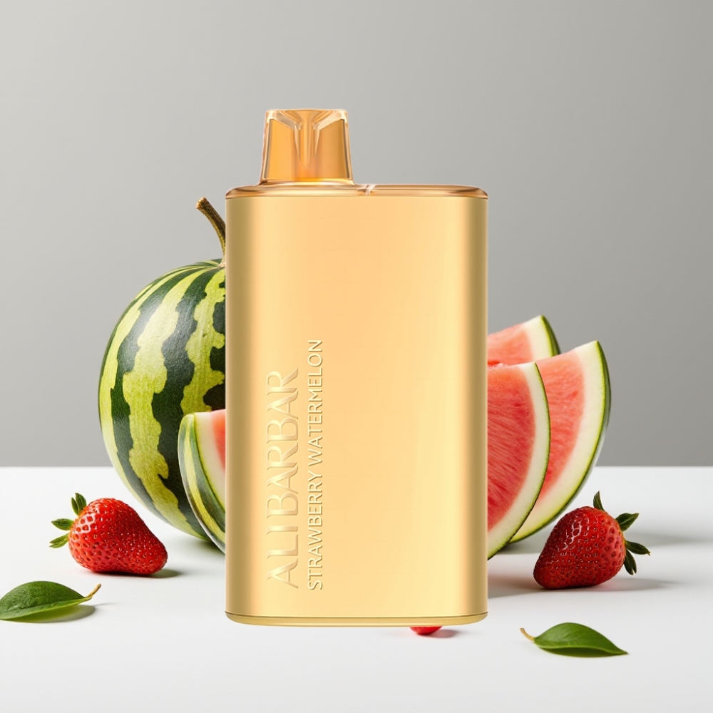 Alibarbar Rich 8000 Puffs 20ml 2000mAh Jahoda Vodný melón