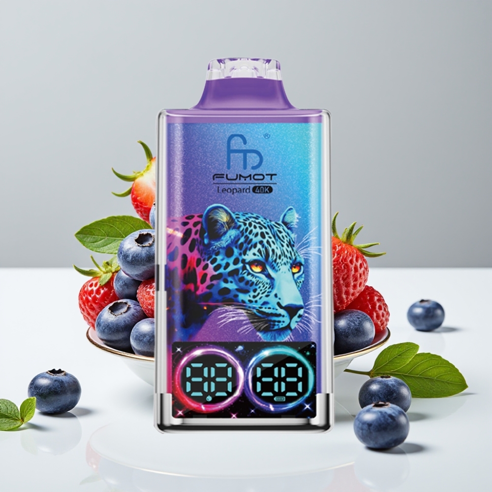 Fumot Leopard 40K Puffs 5 Nicotine 700mAh Dual Mesh Čučoriedka na ľade