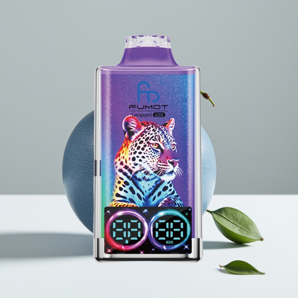 Fumot Leopard 40K Puffs 5 Nikotín 700mAh Batéria 2 Mrežové Typ-C Pán Modrý