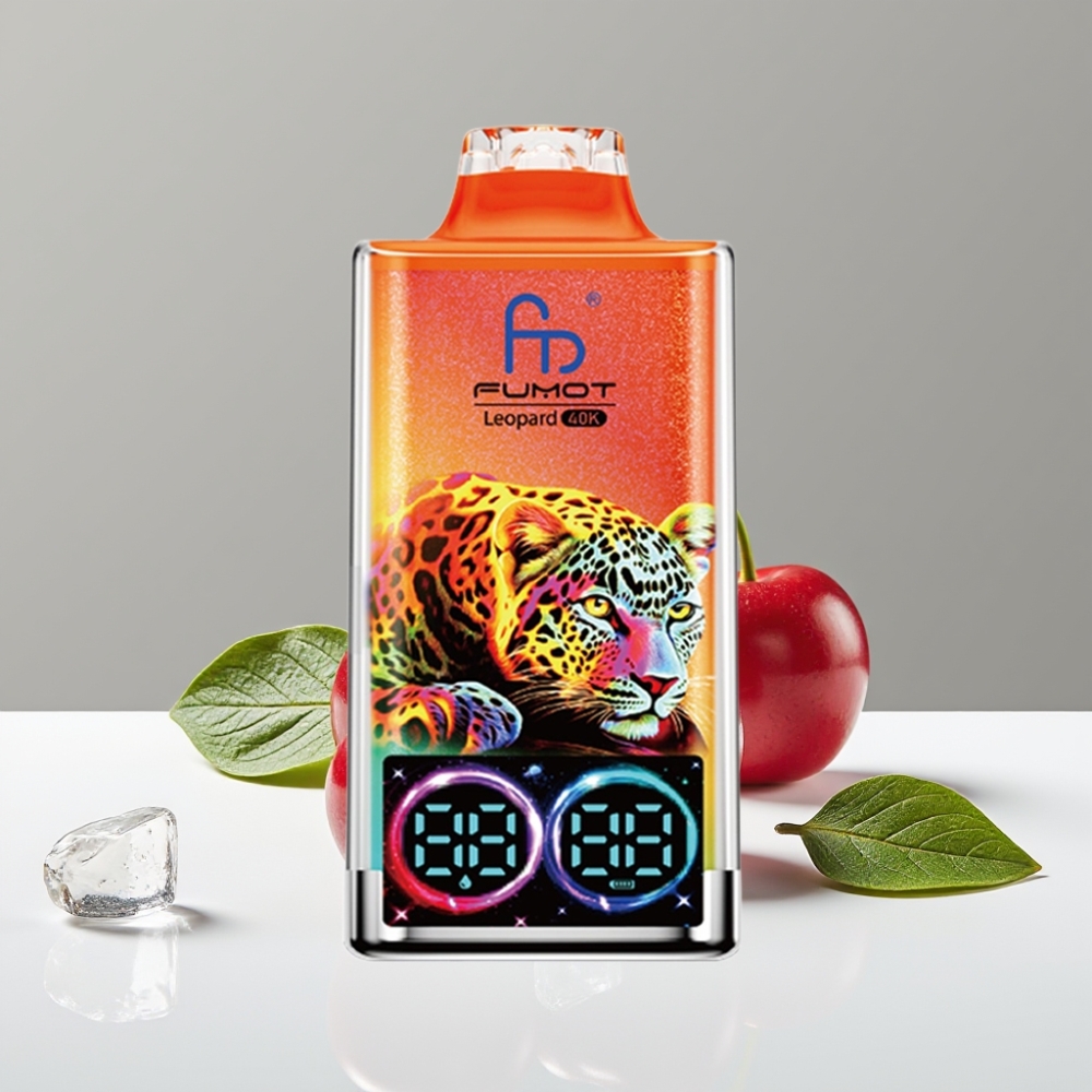 Fumot Leopard 40K Puffs Dual Mesh Čerešňový ľad 700mAh Type-C