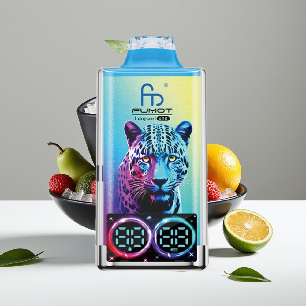 Fumot Leopard 40K Puffs Čierny Dračie Ľad Dual Mesh 700mAh Typ-C