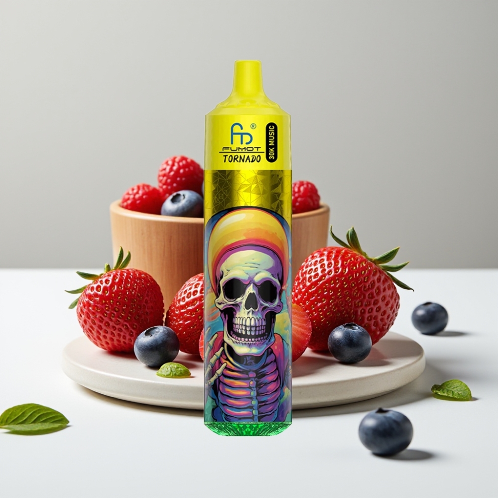 Fumot RandM Tornado 30000 Puffs 30mL 2/5 Jahoda Čučoriedka Malina