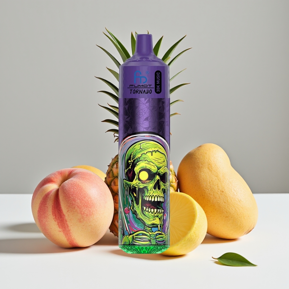 Fumot RandM Tornado 30000 Puffs broskyňa mangáno ananás 30mL 5 10 Ohm