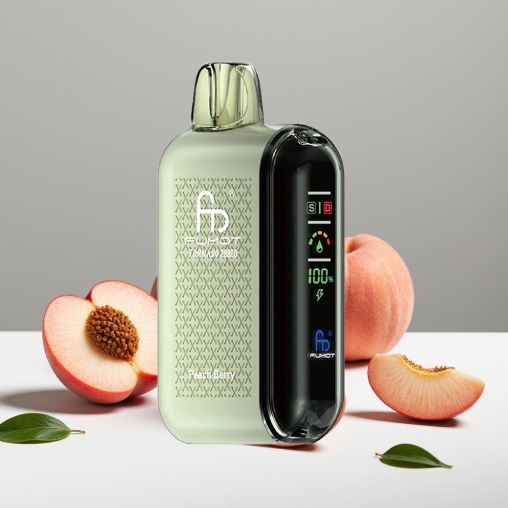 Fumot Tornado 20000 Puffs Dual Mesh 20ml 850mAh Broskyňa Bobule