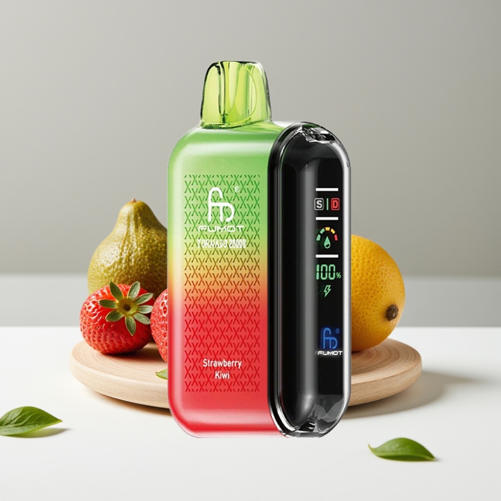 Fumot Tornado 20000 Puffs Dual Mesh 20ml 850mAh Jahoda Kiwi
