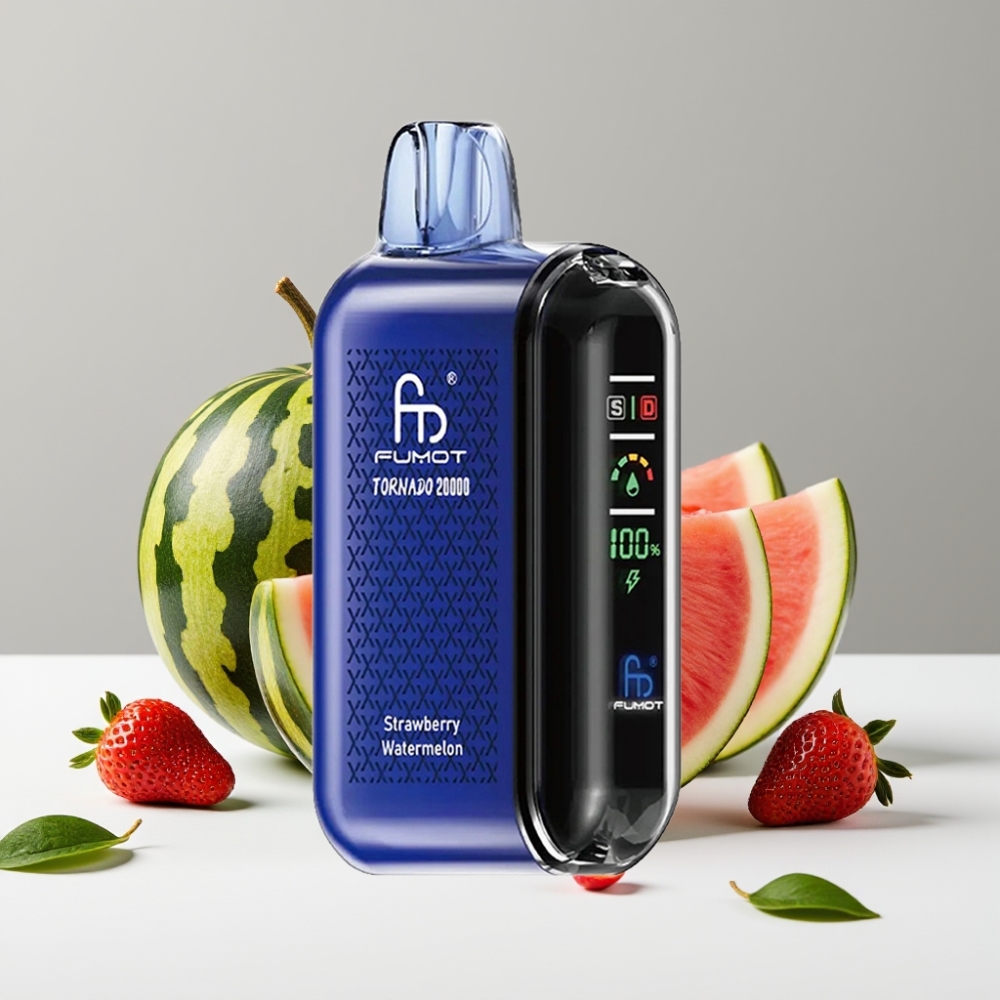 Fumot Tornado 20000 Puffs Dual Mesh 20ml 850mAh Jahoda Vodný melón