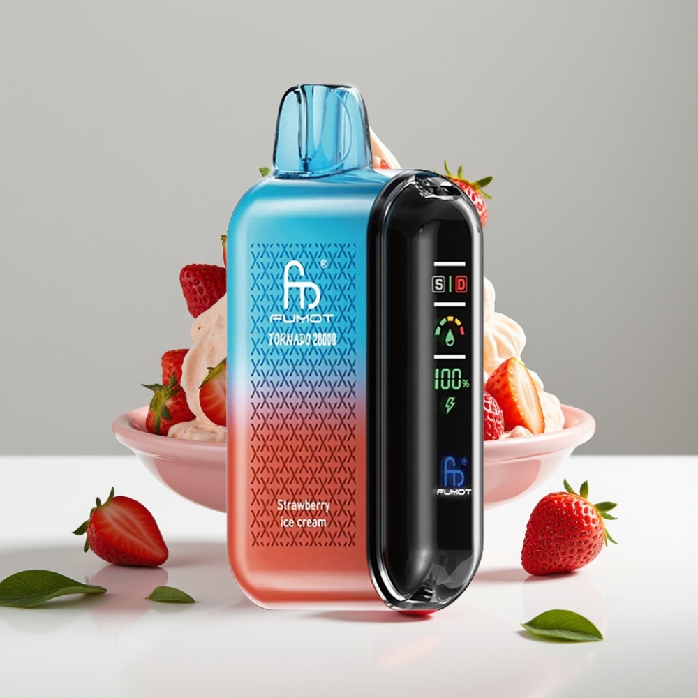 Fumot Tornado 20000 Puffs Dual Mesh 20ml 850mAh Jahoda so zmrzlinou