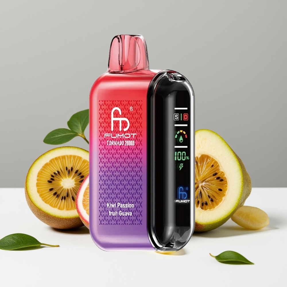 Fumot Tornado 20000 Puffs Dual Mesh 20ml 850mAh Kiwi Marakuja Guava