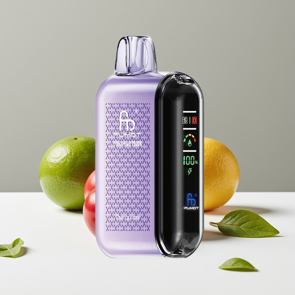 Fumot Tornado 20000 Puffs Dual Mesh 20ml 850mAh Čerešňa Lime