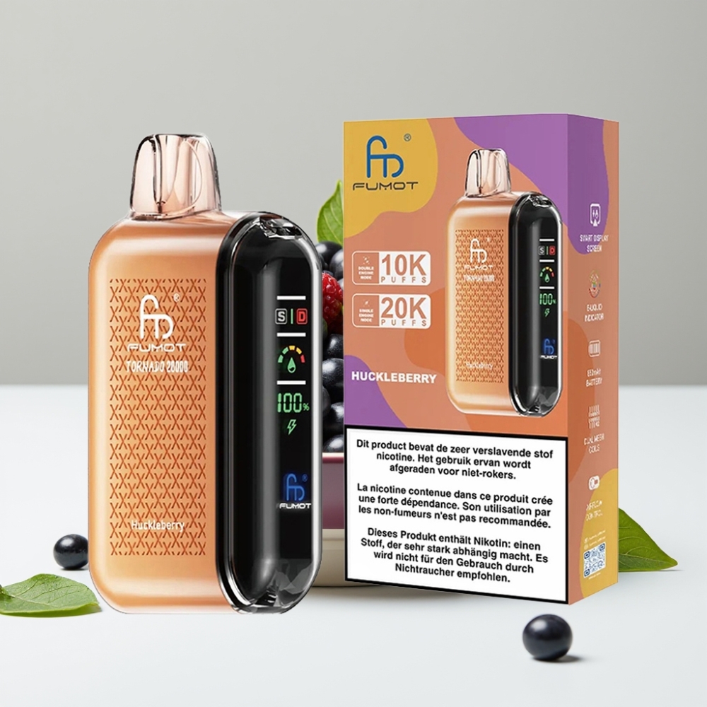 Fumot Tornado 20000 Puffs Dual Mesh 20ml 850mAh Čučoriedka