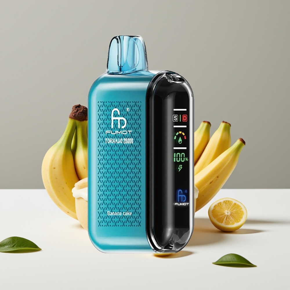 Fumot Tornado 20000 Puffs Dual Mesh 20ml Banánový Koláč