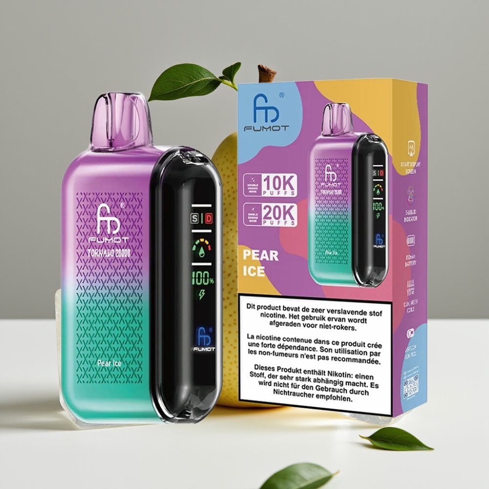 Fumot Tornado 20000 Puffs Dual Mesh Coil 20ml Hruška Ľad