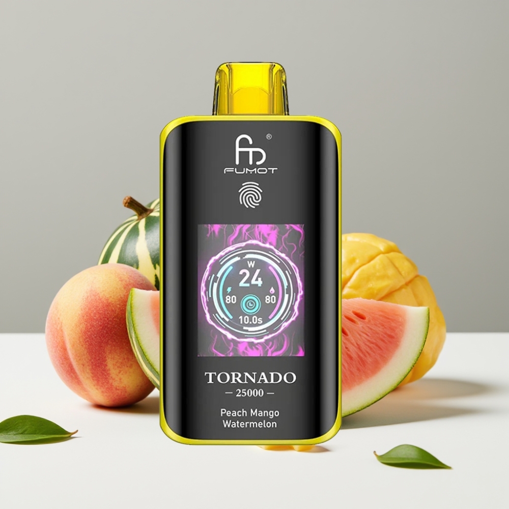 Fumot Tornado 25000 Puffs HD Screen 20ml 700mAh Broskyňa Mangov Melón