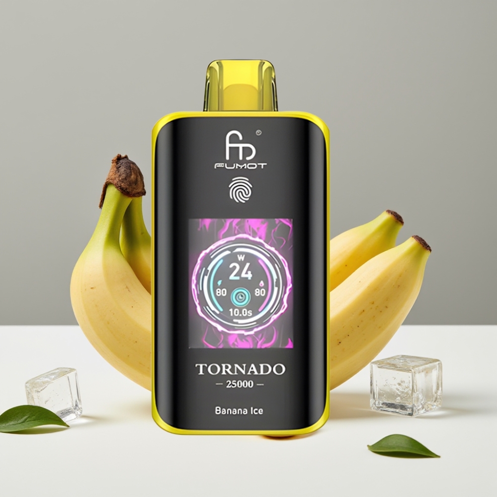 Fumot Tornado 25000 Puffs HD Screen 700mAh 20ml Banánový ľad