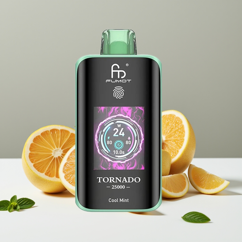 Fumot Tornado 25000 Puffs HD Screen 700mAh 20ml Chladivá Mäta
