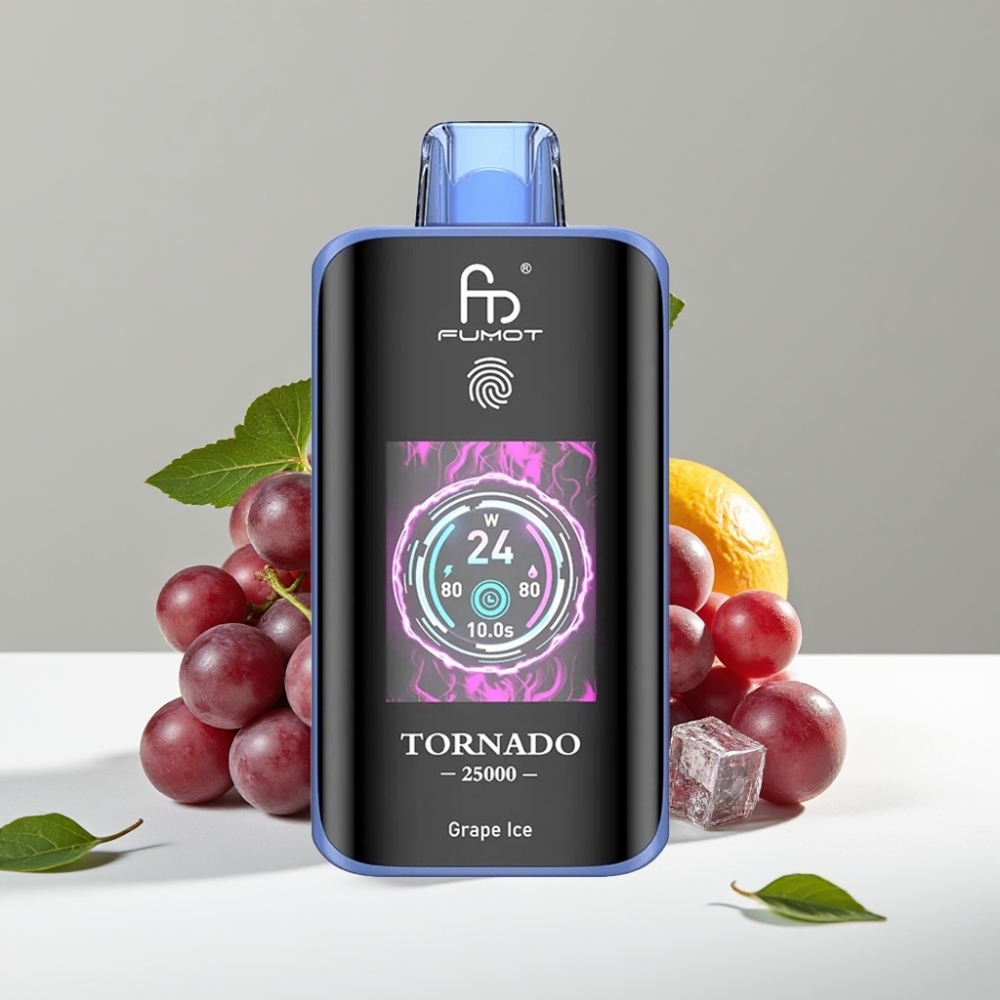 Fumot Tornado 25000 Puffs HD Screen 700mAh 20ml Hroznový ľad 0/2/3/5