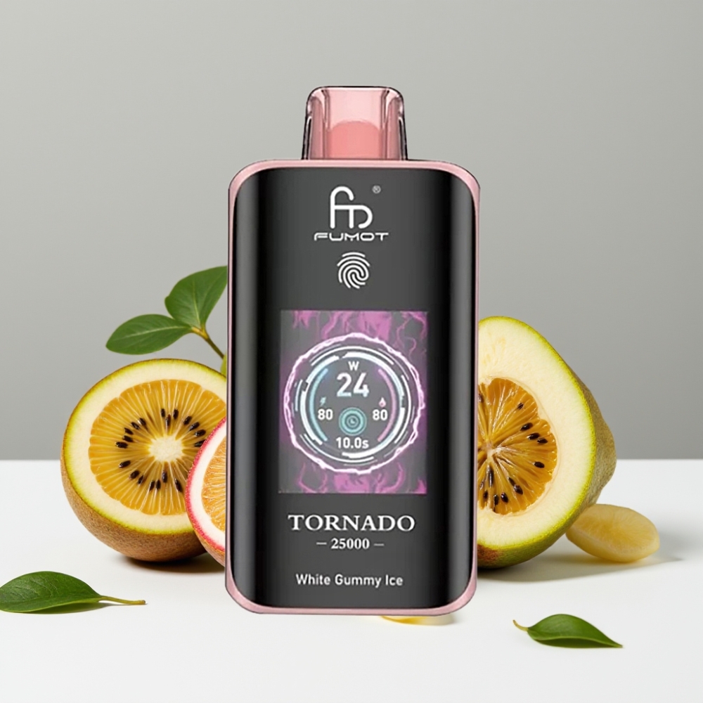 Fumot Tornado 25000 Puffs HD Screen 700mAh 20ml Kiwi Marakuja Guava