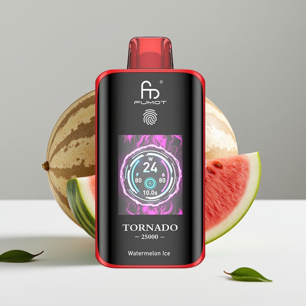 Fumot Tornado 25000 Puffs HD Screen 700mAh 20ml Vodový melón ľad
