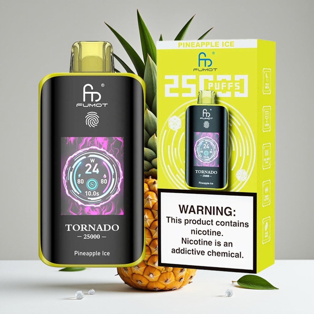 Fumot Tornado 25000 Puffs HD Screen 700mAh Ananásový ľad