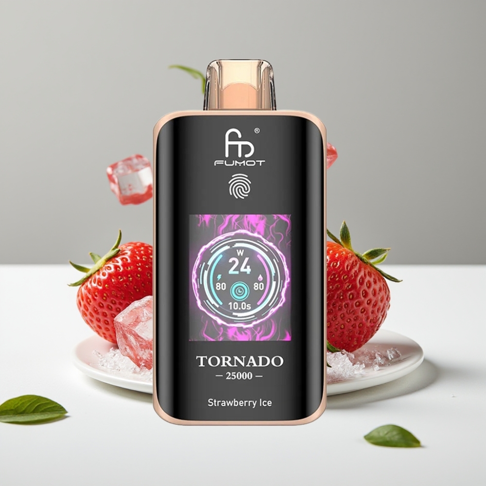 Fumot Tornado 25000 Puffs HD Screen 700mAh Jahoda ľad