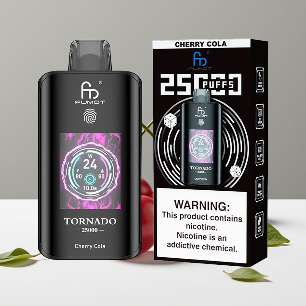 Fumot Tornado 25000 Puffs Čerešňová Kola 20ml 700mAh Typ-C