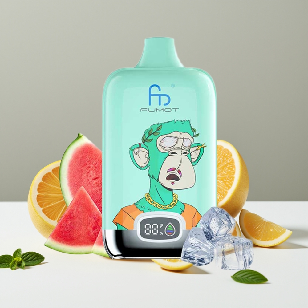 Fumot Tornado Digital Box 12000 Puffs 20ml 550mAh Chladivá Mäta
