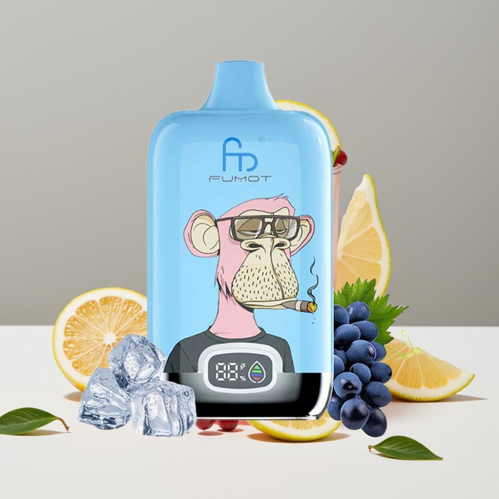 Fumot Tornado Digital Box 12000 Puffs 20ml Ružová Limonáda Mesh Coil Type-C