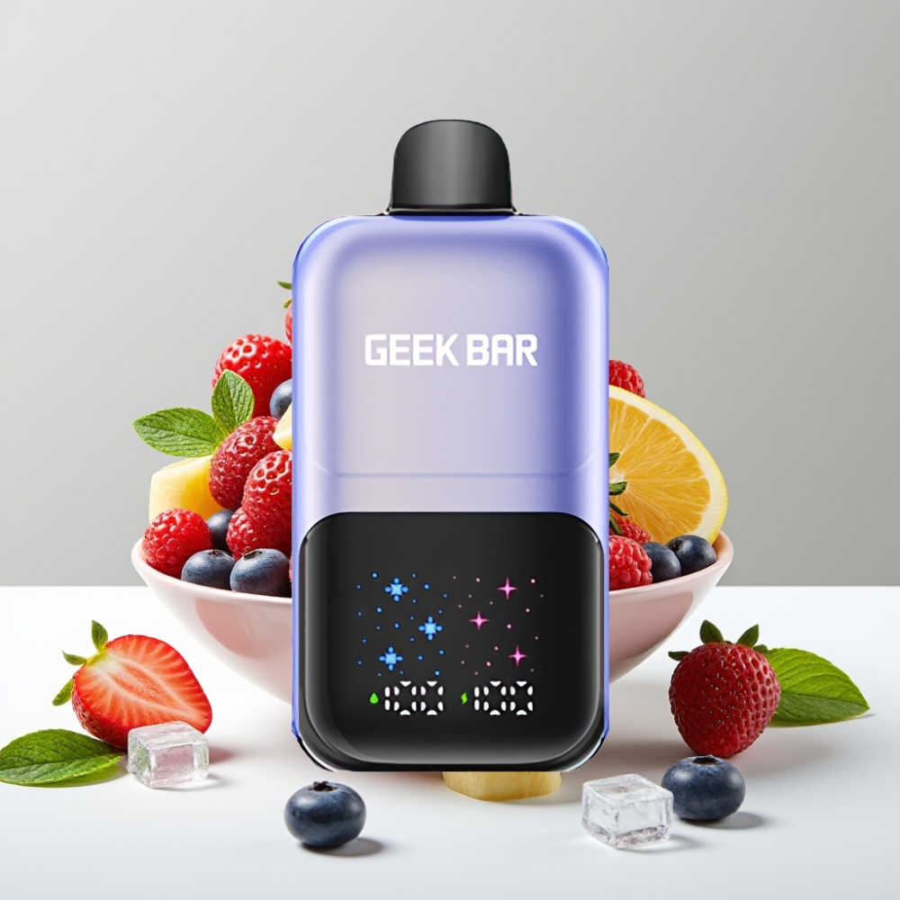 GEEK BAR 2GO 50000 Puffs 20ml Dual Tanks Zmiešané Bobule Ice 5 Nikotín