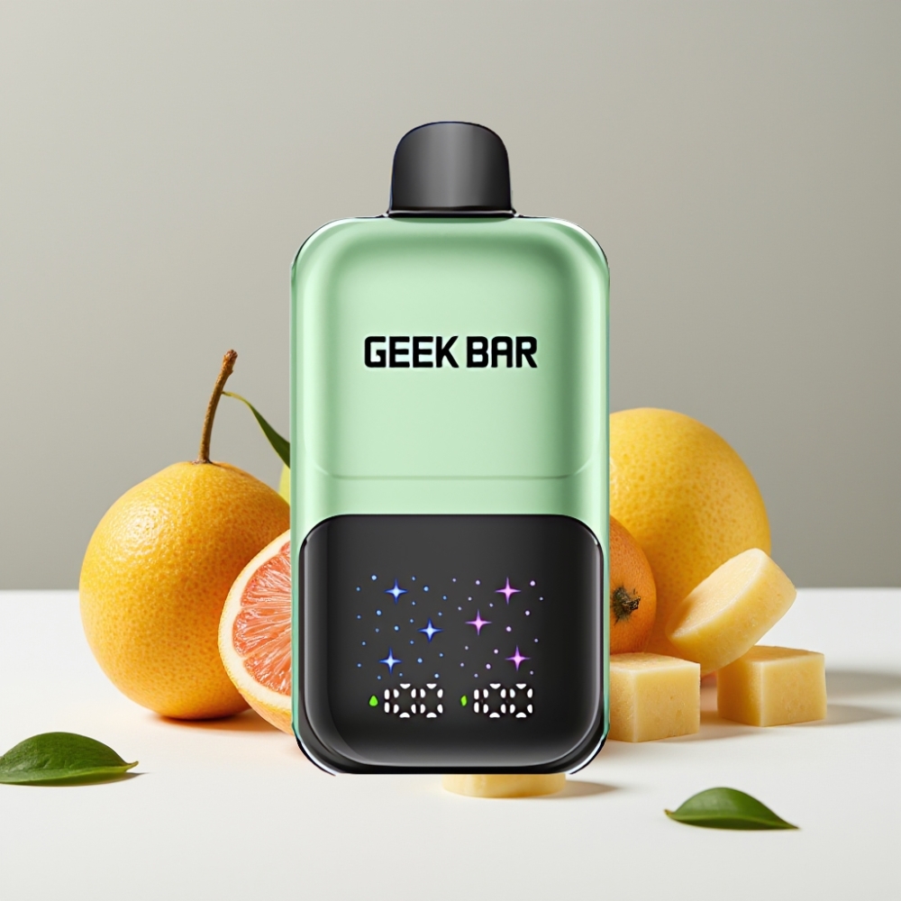 GEEK BAR 2GO 50000 Puffs 20ml Interaktívny Veľký Displej 3 Úrovne Príchuť Kyslé Cukríky  Ovocie