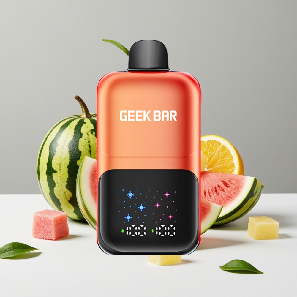 GEEK BAR 2GO 50000 Puffs 20ml Vodný Melón Bubble Gum Ice 5 Nikotín