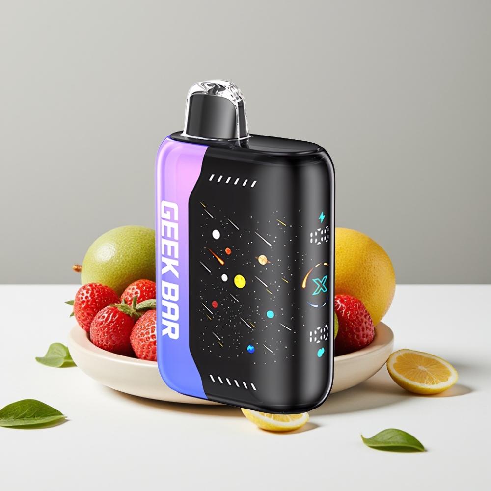 GEEK BAR Pulse X 42K Pufov Meteor Edition Jahoda Kiwi Ľad 820mAh Dual Mesh 5