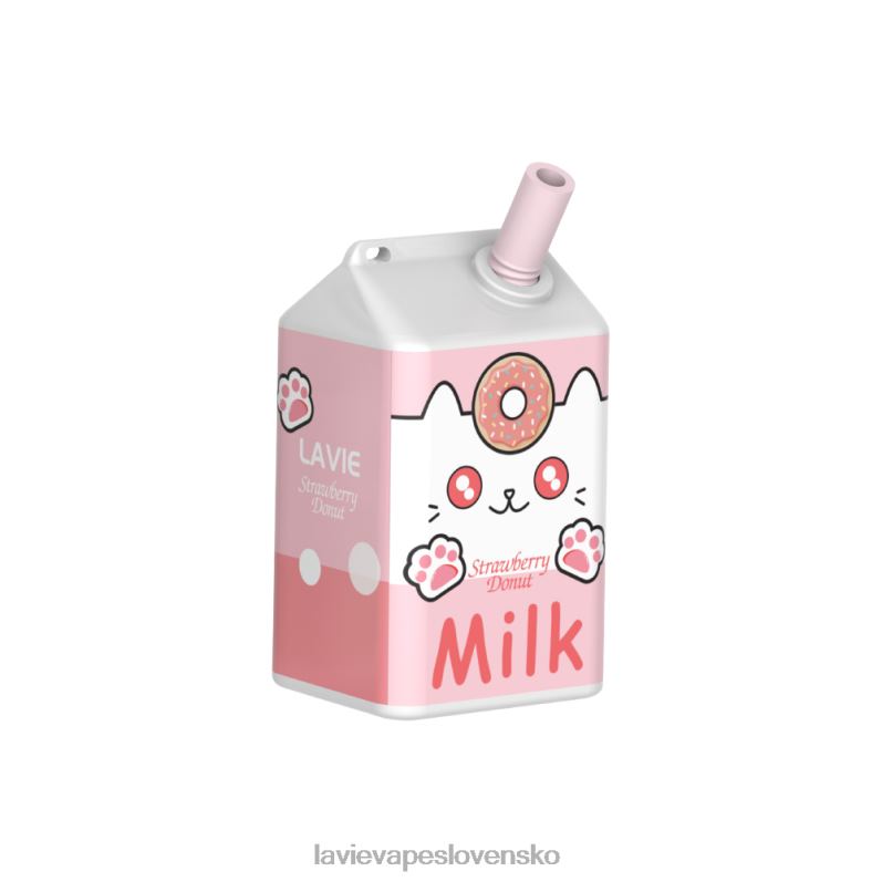 Lavie Vape Cena DP24P177 LAVIE MILK 7000 ťahov jahodový donut