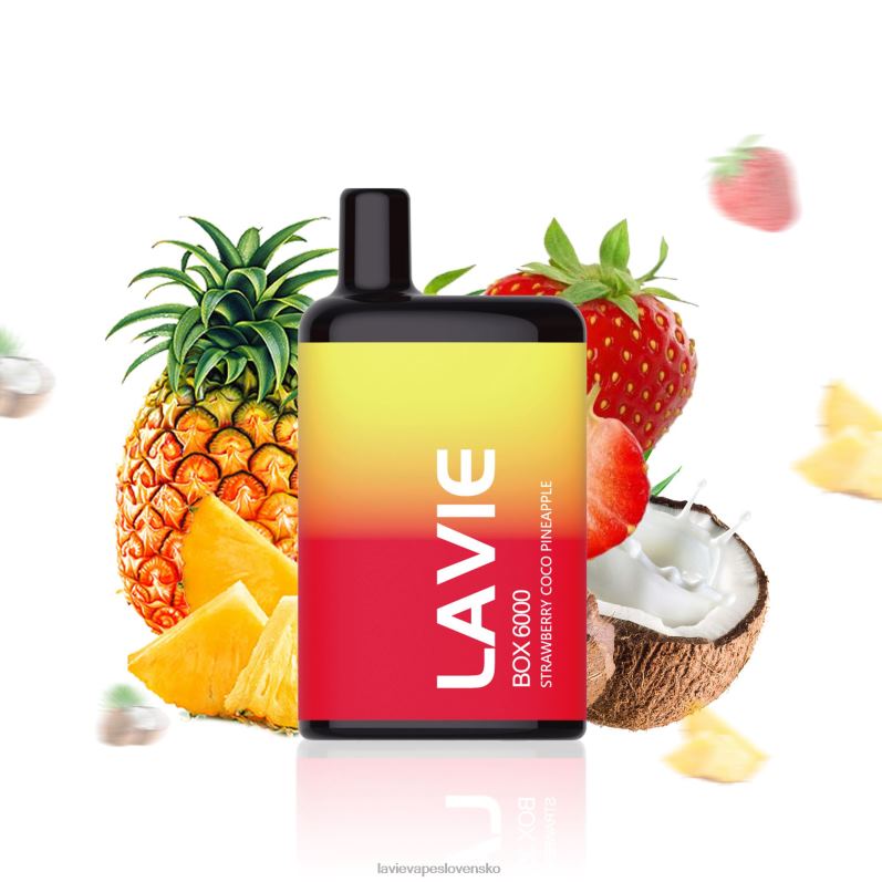 Lavie Vape Cena DP24P205 LAVIE BOX 6000 ťahov jahodový kokosový ananás