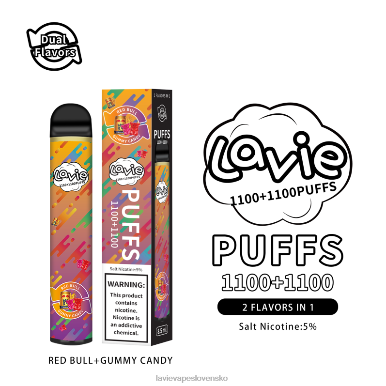 Lavie Vape Reddit DP24P299 LAVIE BAR Switch 2200 ťahov red bull/gumové cukríky