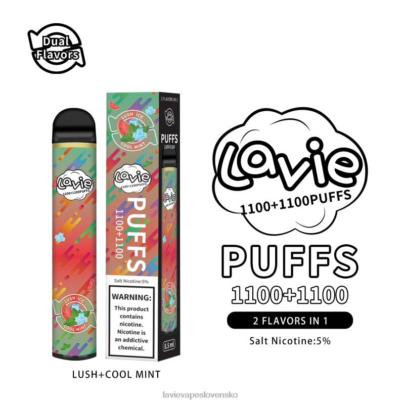 Lavie Vape Review DP24P294 LAVIE BAR Switch 2200 ťahov svieža/chladivá mäta