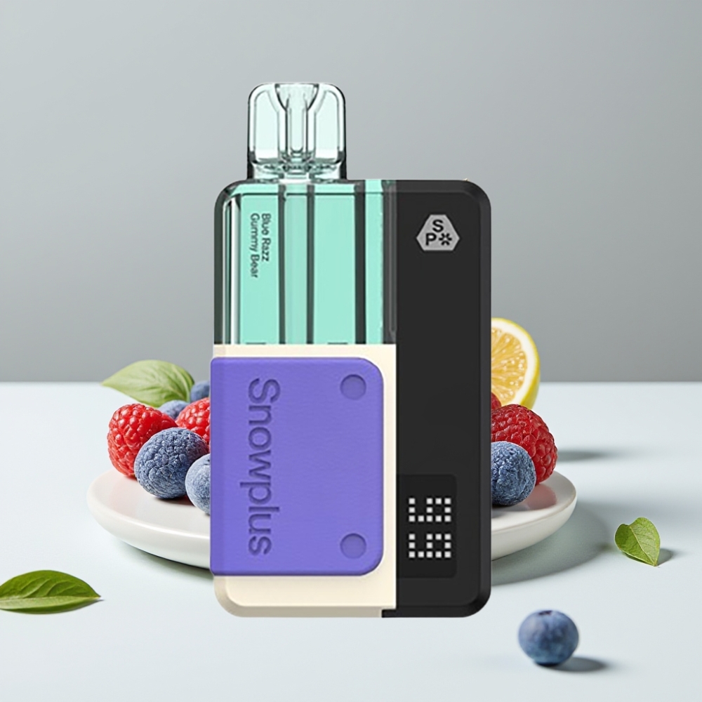 Snowplus Swift 5000 Puffs Dual Mesh 2+10 ml Modrá žuvačková medvedík