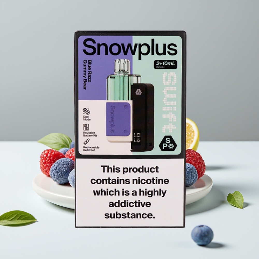 Snowplus Swift 5000 Puffs Dual Mesh 2+10 ml Modrá žuvačková medvedík