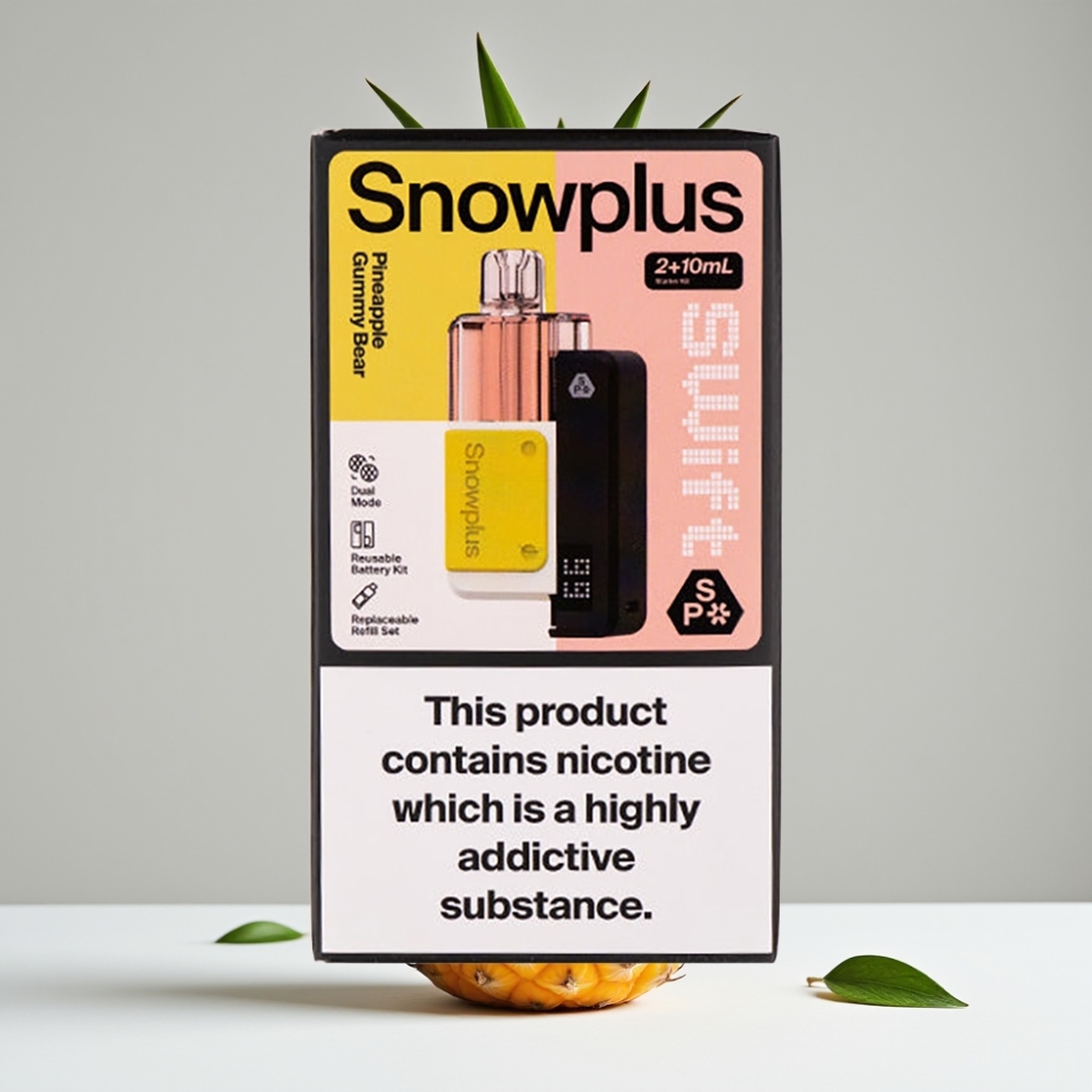 Snowplus Swift 5000 Puffs Prefilled Pod Kit Ananásová Gumíková Medvedík 43x81x25mm 65g 1000mAh