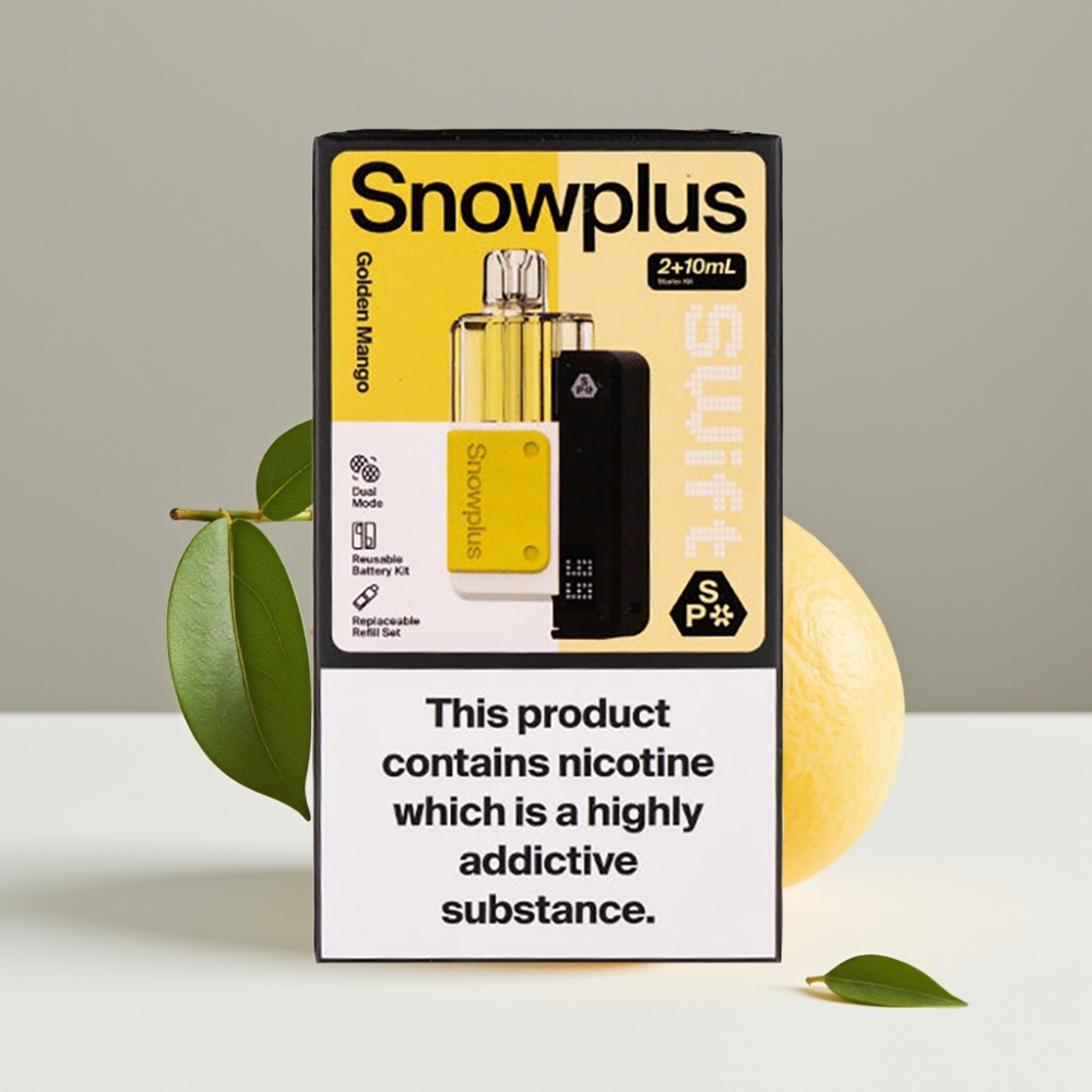 Snowplus Swift 5000 Puffs Prefilled Pod Kit Zlaté Mango 1000 mAh 2+10 ml