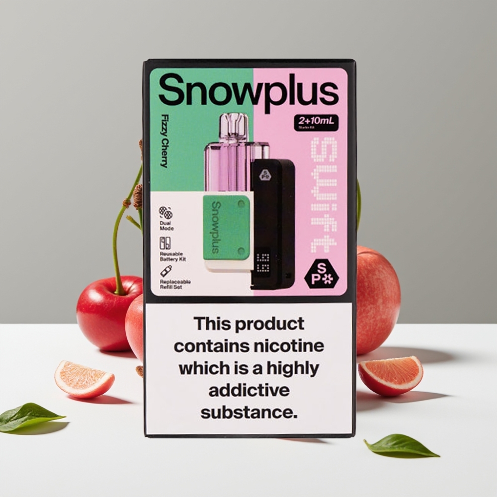 Snowplus Swift 5000 Pufov Dual Mesh 1000mAh Fizzová Čerešňa 2+10ml 2