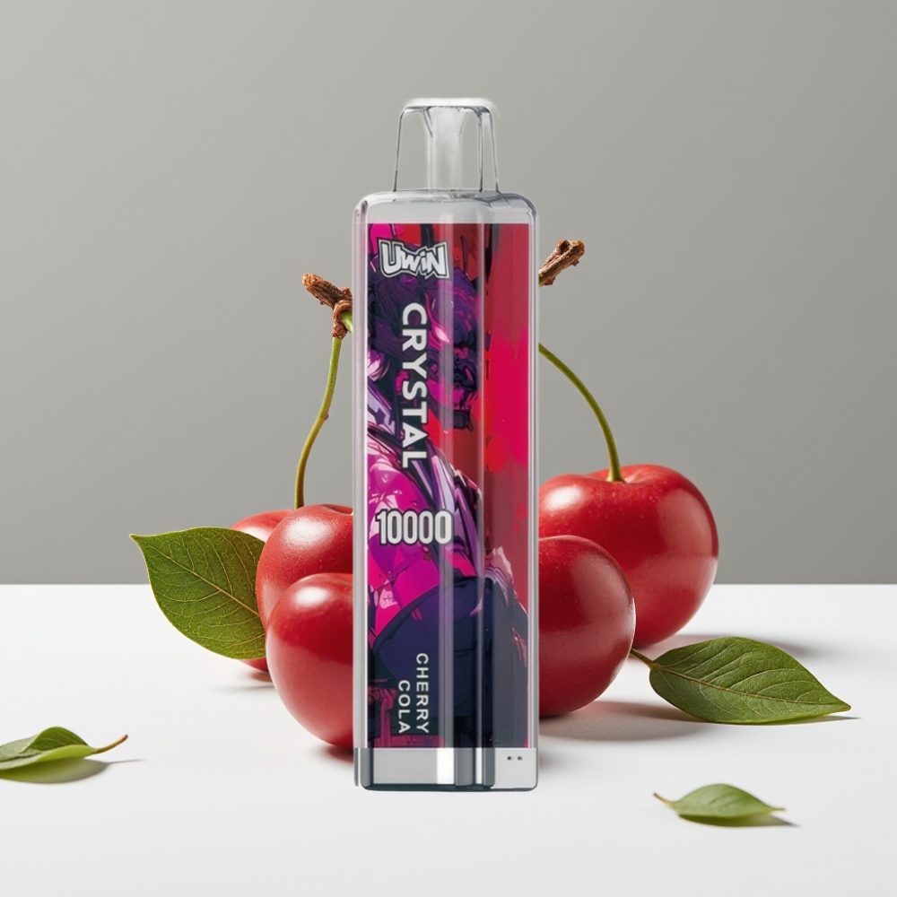 UWIN Crystal 10000 Puffs 18ml 5 08 Ohm Čerešňová Kola RGB