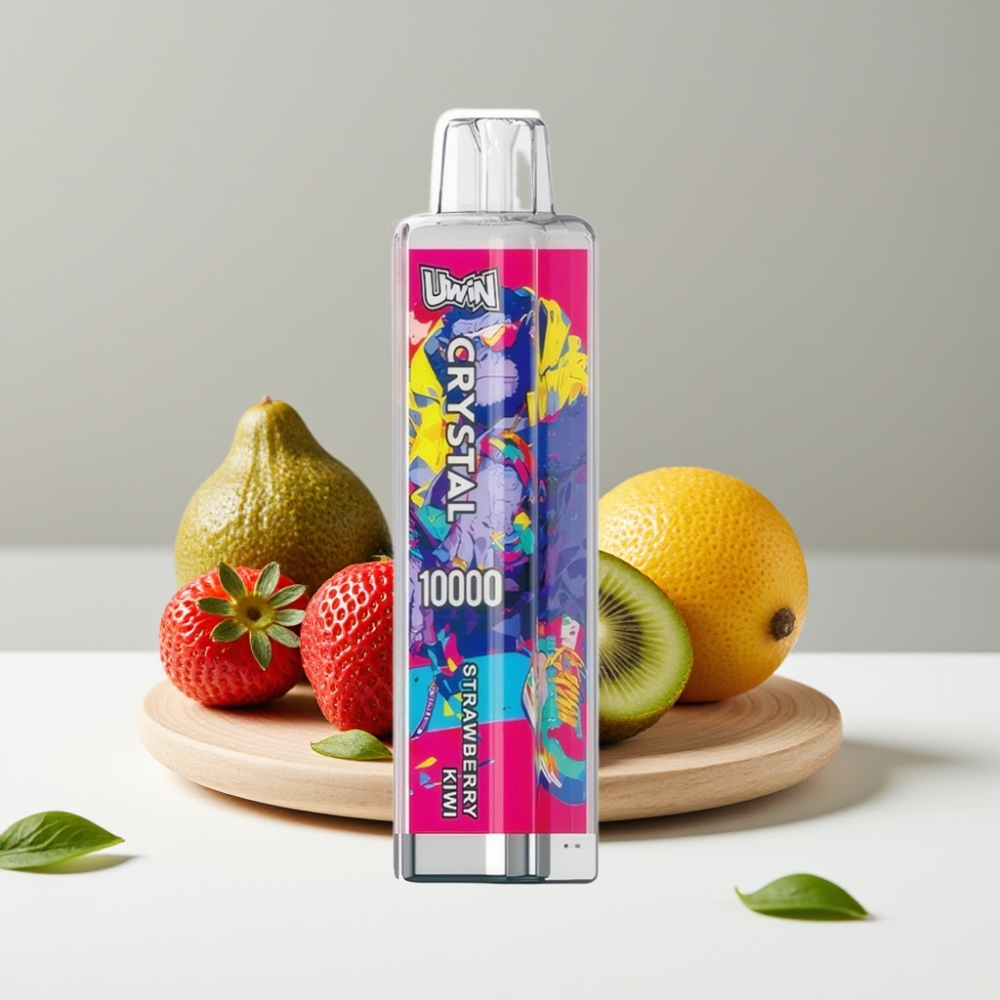 UWIN Crystal 10000 Puffs 18ml 650mAh RGB jahoda kiwi