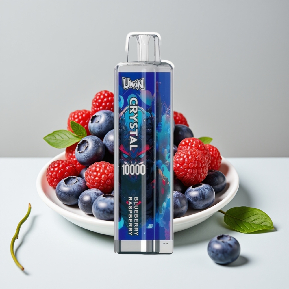 UWIN Crystal 10000 Puffs 18ml 650mAh Type-C Čučoriedka Malina