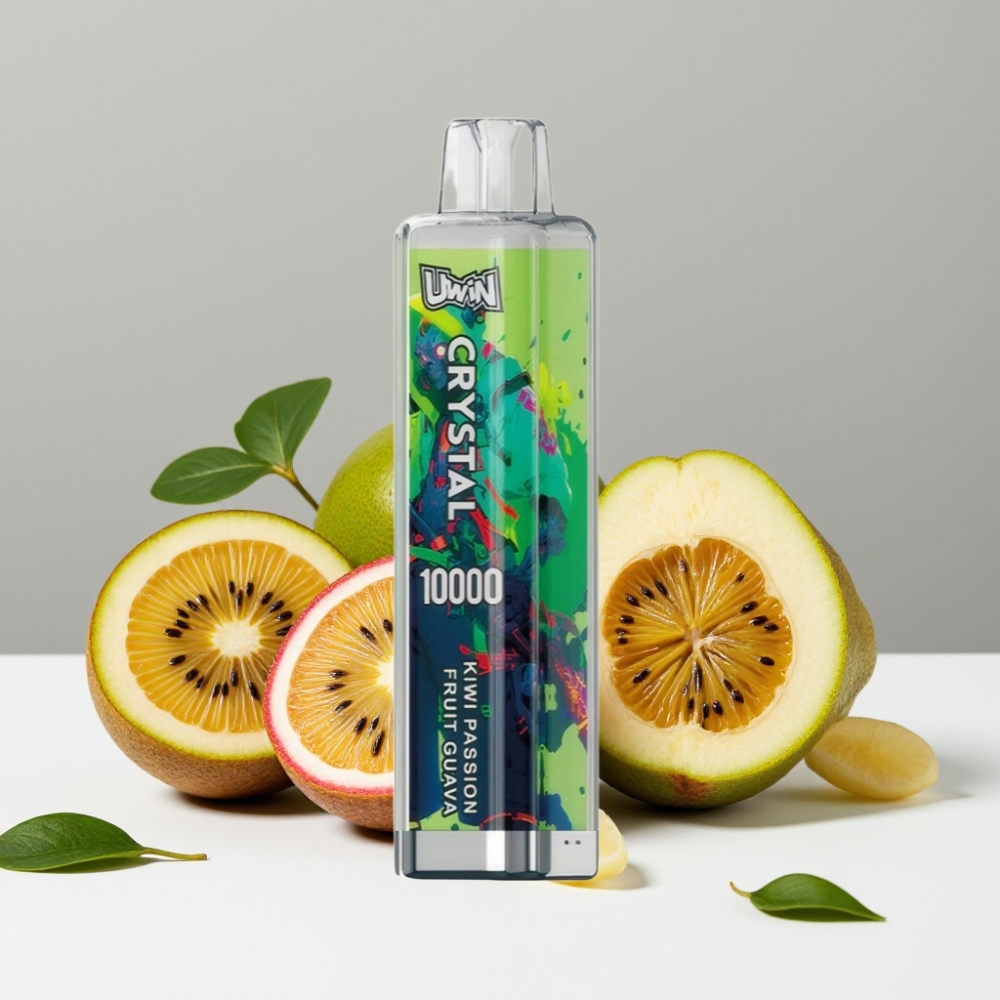 UWIN Crystal 10000 Puffs 18ml RGB Kiwi Maracuja Guava 2-5 nikotín