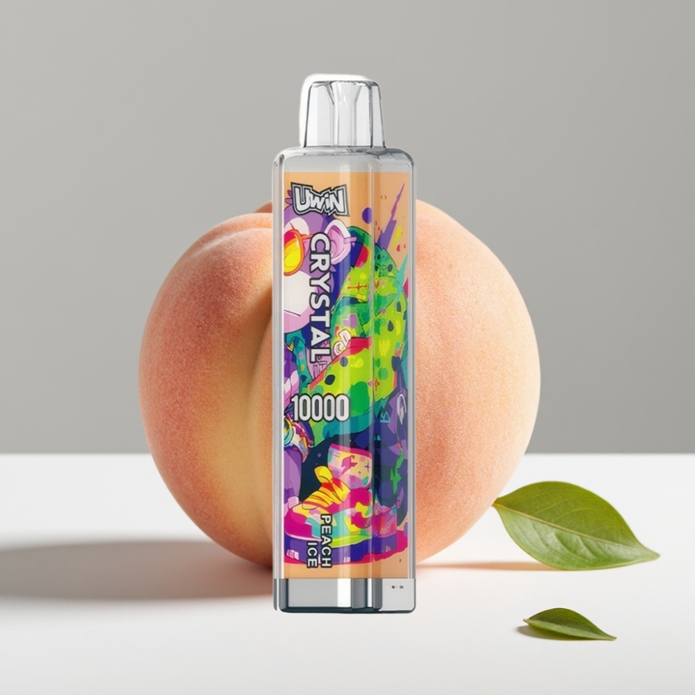 UWIN Crystal 10000 Puffs broskyňa ľadová 18ml 650mAh RGB