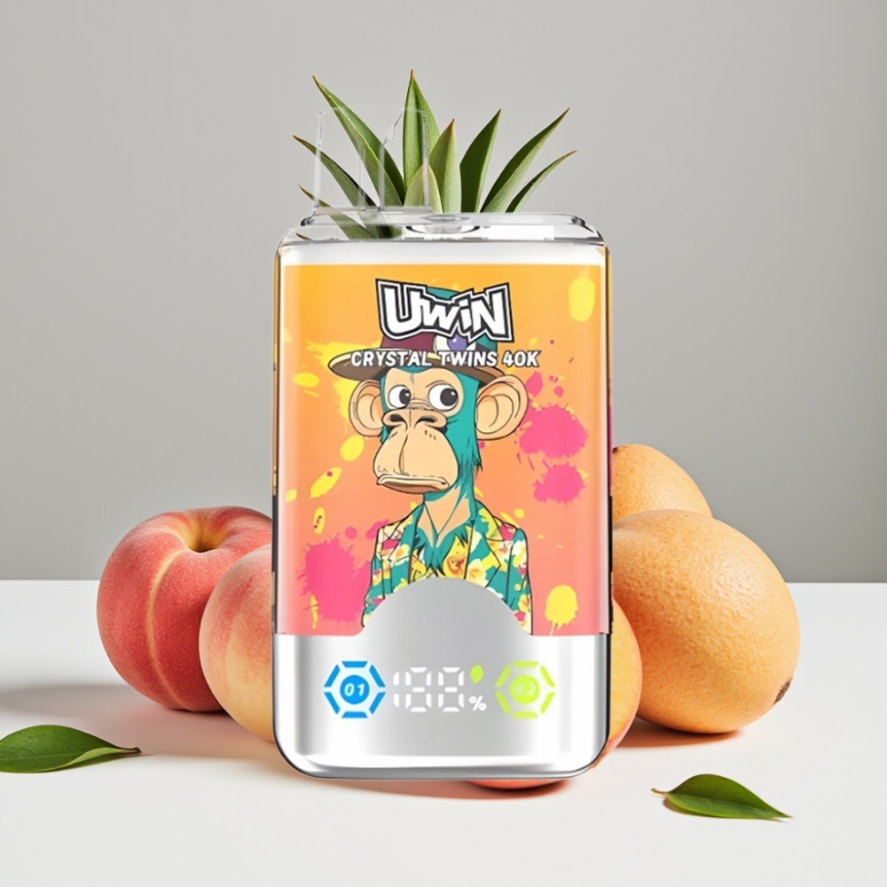 UWIN Crystal Twins 40000 Puffs Broskyňa Mango Ananás Red Bull 32ml 850mAh Type-C