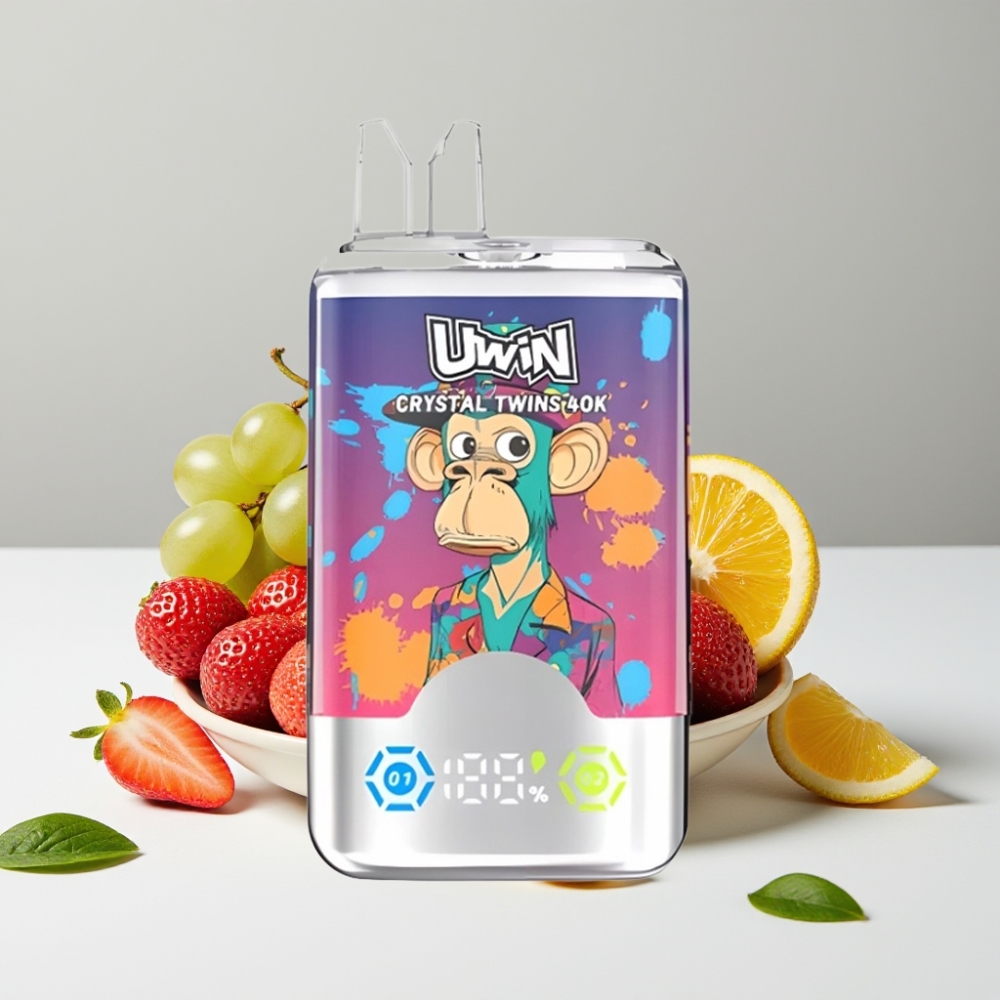 UWIN Crystal Twins 40000 Puffs Jahoda Kiwi Hroznový ľad 32ml 850mAh