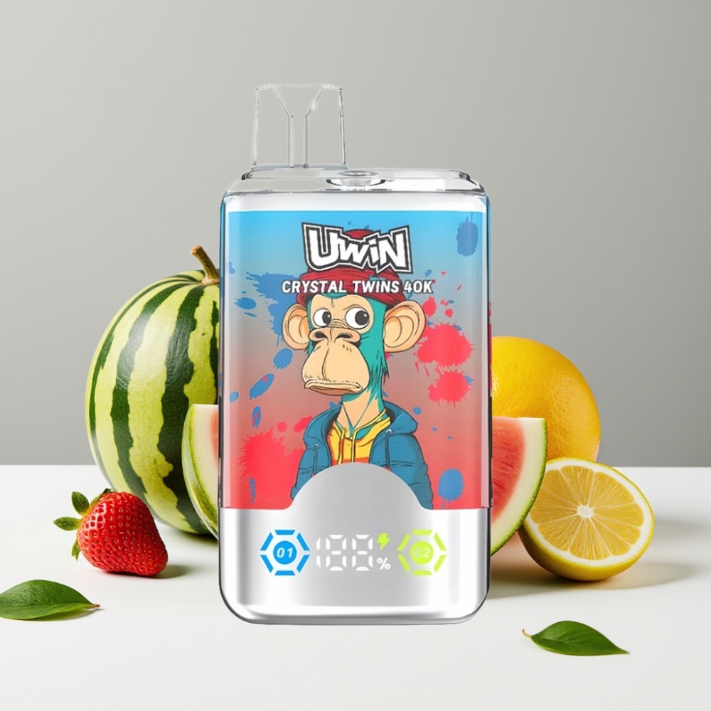 UWIN Crystal Twins 40000 Puffs Jahoda Watermelon Citrón Lime 32ml 850mAh