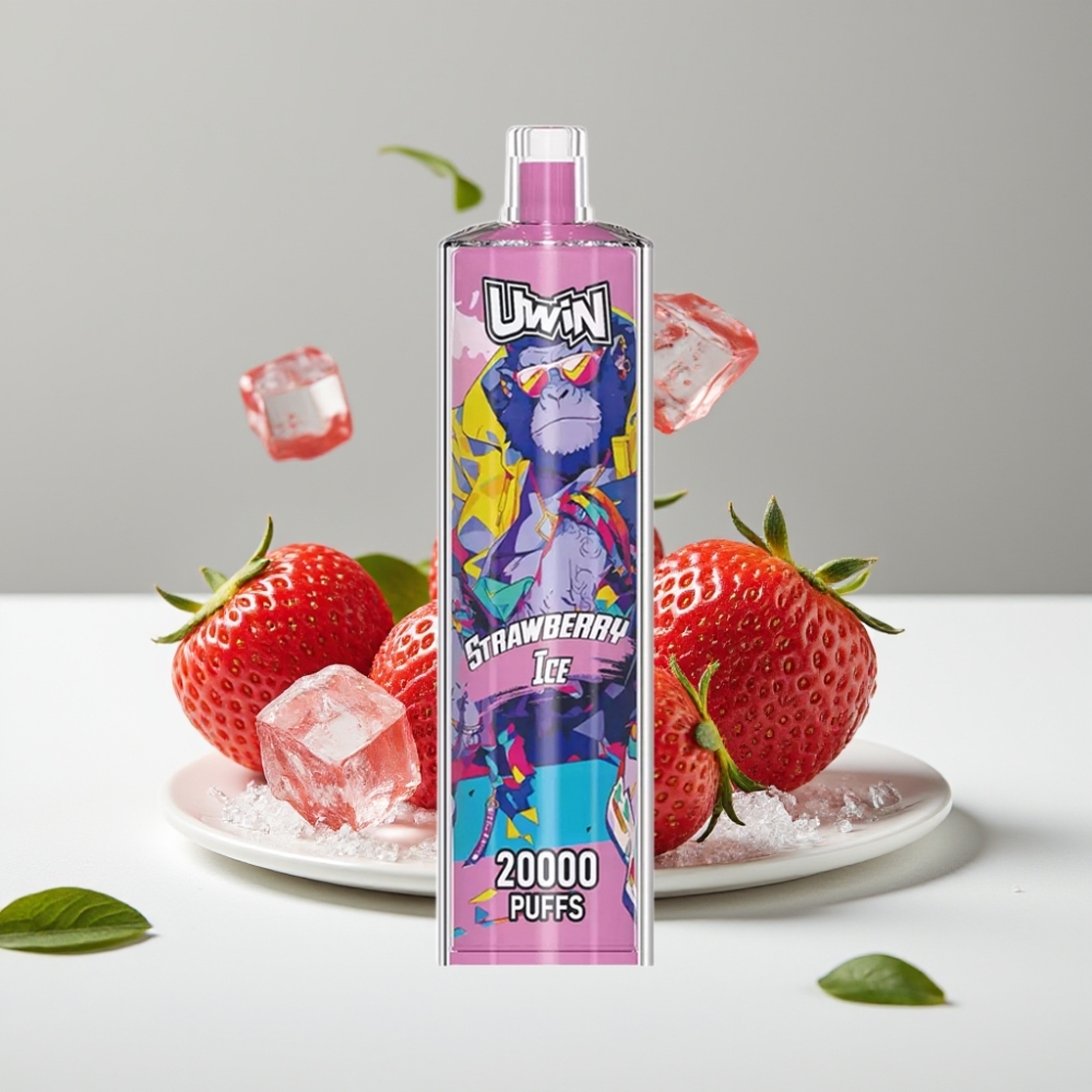 Uwin Shisha Hookah Crystal 20000 Puffs 0-5 22ml 650mAh Type-C Jahoda Ľad