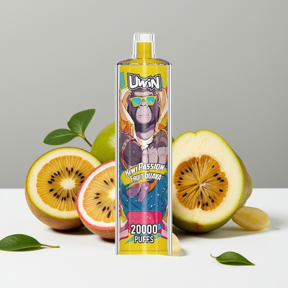 Uwin Shisha Hookah Crystal 20000 Puffs 0-5 22ml 650mAh Type-C Kiwi-Maracuja-Guava